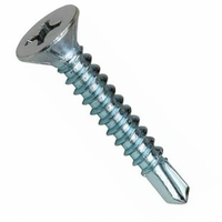 1/4-14 X 2 1/2 PH FLAT SDS ZINC AL-2000 SILVER